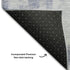 5' X 8' Denim Blue And Ivory Abstract Geometric Washable Area Rug With UV Protection