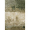 5' X 8' Fern Green And Beige Abstract Washable Area Rug With UV Protection