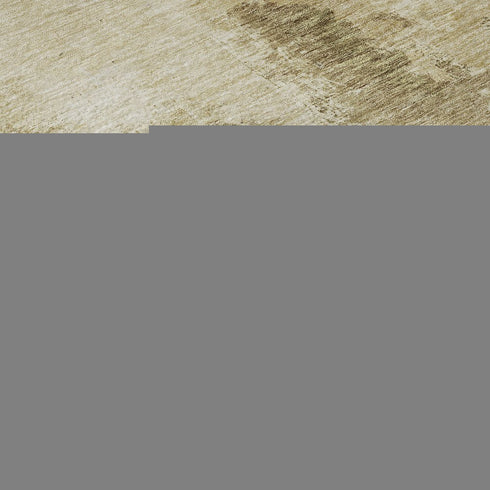 9' X 12' Fern Green And Beige Abstract Washable Area Rug With UV Protection
