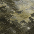 8' Brown Gold And Silver Abstract Washable Round Rug With UV Protection