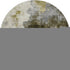 8' Brown Gold And Silver Abstract Washable Round Rug With UV Protection
