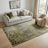 5' X 8' Brown Gray And Beige Polka Dot Washable Area Rug With UV Protection