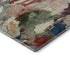 9' X 12' Green Orange And Teal Abstract Washable Area Rug With UV Protection