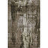 5' X 8' Brown And Beige Abstract Washable Area Rug With UV Protection