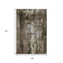 5' X 8' Brown And Beige Abstract Washable Area Rug With UV Protection