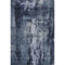 5' X 8' Navy Blue And Silver Abstract Washable Area Rug With UV Protection