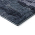 5' X 8' Navy Blue And Silver Abstract Washable Area Rug With UV Protection