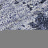 5' X 8' Navy Blue And Silver Abstract Washable Area Rug With UV Protection