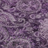 5' X 8' Purple And Charcoal Paisley Washable Area Rug With UV Protection