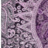 5' X 8' Purple And Charcoal Paisley Washable Area Rug With UV Protection