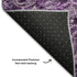 8' X 10' Purple And Charcoal Paisley Washable Area Rug With UV Protection