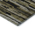 5' X 8' Brown Charcoal And Gray Striped Washable Area Rug With UV Protection