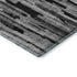 8' X 10' Gray And Silver Striped Washable Area Rug With UV Protection