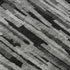 8' X 10' Gray And Silver Striped Washable Area Rug With UV Protection