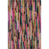 8' X 10' Pink Teal And Orange Striped Washable Area Rug With UV Protection