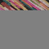 8' X 10' Pink Teal And Orange Striped Washable Area Rug With UV Protection