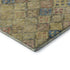 5' X 8' Gold Blue And Copper Geometric Washable Area Rug With UV Protection