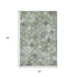 5' X 8' Green Purple And Gray Geometric Washable Area Rug With UV Protection