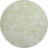 8' Sage And Ivory Geometric Washable Round Rug With UV Protection