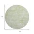 8' Sage And Ivory Geometric Washable Round Rug With UV Protection
