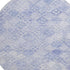 8' Sky Blue And Ivory Geometric Washable Round Rug With UV Protection