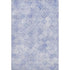 8' X 10' Sky Blue And Ivory Geometric Washable Area Rug With UV Protection
