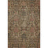 5' X 8' Brown And Gray Damask Washable Area Rug With UV Protection