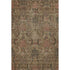 5' X 8' Brown And Gray Damask Washable Area Rug With UV Protection