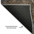 8' X 10' Chocolate And Gray Damask Washable Area Rug With UV Protection