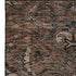 8' X 10' Chocolate And Gray Damask Washable Area Rug With UV Protection