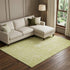 8' X 10' Artichoke Green And Ivory Damask Washable Area Rug With UV Protection