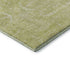 8' X 10' Artichoke Green And Ivory Damask Washable Area Rug With UV Protection