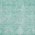 8' X 10' Aqua And Ivory Damask Washable Area Rug With UV Protection