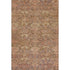9' X 12' Brown And Beige Damask Washable Area Rug With UV Protection