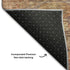 9' X 12' Brown And Beige Damask Washable Area Rug With UV Protection