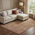 9' X 12' Brown And Beige Damask Washable Area Rug With UV Protection