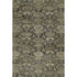 5' X 8' Charcoal And Gray Damask Washable Area Rug With UV Protection