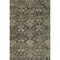 8' X 10' Charcoal And Gray Damask Washable Area Rug With UV Protection