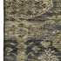 8' X 10' Charcoal And Gray Damask Washable Area Rug With UV Protection