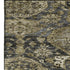 8' X 10' Charcoal And Gray Damask Washable Area Rug With UV Protection