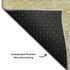 8' Wheat And Beige Damask Washable Round Rug With UV Protection