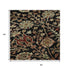 5' X 8' Black Copper And Red Floral Washable Area Rug With UV Protection