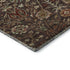 5' X 8' Chocolate Red And Copper Floral Washable Area Rug With UV Protection