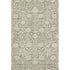 5' X 8' Coffee And Beige Floral Washable Area Rug With UV Protection