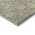 5' X 8' Coffee And Beige Floral Washable Area Rug With UV Protection