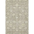 5' X 8' Coffee And Beige Floral Washable Area Rug With UV Protection