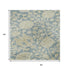 5' X 8' Sky Blue And Ivory Floral Washable Area Rug With UV Protection