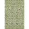 5' X 8' Mint Green Beige And Teal Floral Washable Area Rug With UV Protection