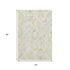 5' X 8' Pink Lime Green And Ivory Geometric Washable Area Rug With UV Protection