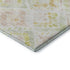 5' X 8' Pink Lime Green And Ivory Geometric Washable Area Rug With UV Protection